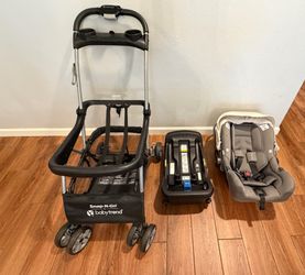 Nuna car seat and Snap N Go stroller
