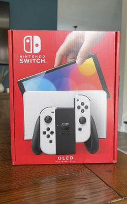 (BRAND NEW) Nintendo Switch OLED Model Video Game Console with White Joy-Con, 64 GB,  (NEVER OPENED)