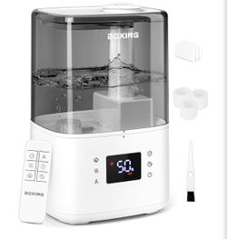 Boxing 4.5L Warm&Cool Mist Humidifier, Humidistat, Auto Mode, Remote,Timer