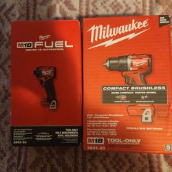 MILWAUKEE 18V DRILL AND IMPACT DRIVER