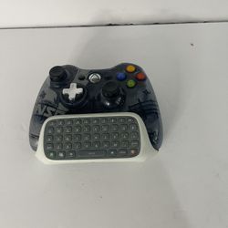 Microsoft Xbox 360 Halo 4 UNSC Wireless Controller Clear Black Model 1546 WORKS