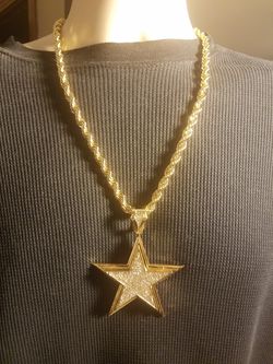 Gold filled Dallas Cowboys chain combo!