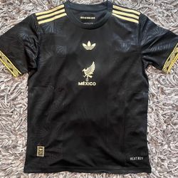 Soccer jersey Mexico  black jersey long sleeve 2025 🇲🇽 player version  and fan version Mexico de oro adults playera Negra fan version versión small 