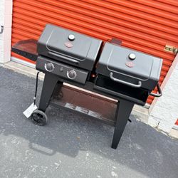 Char-Griller FlexFuel Black Liquid propane and charcoal Combo Grill
