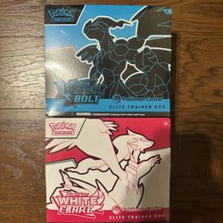 Pokemon Center Black Bolt ETB and White Flare ETB