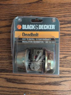 Black& Decker deadbolt install kit
