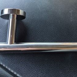 Round Towel Bar, Toilet Paper Holder Chrome