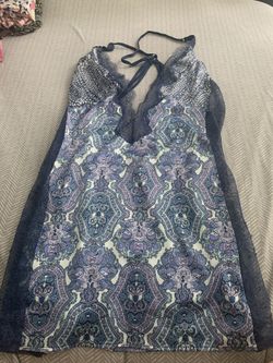 Victoria Secret Satin & Lace Slip Dress - Size Large