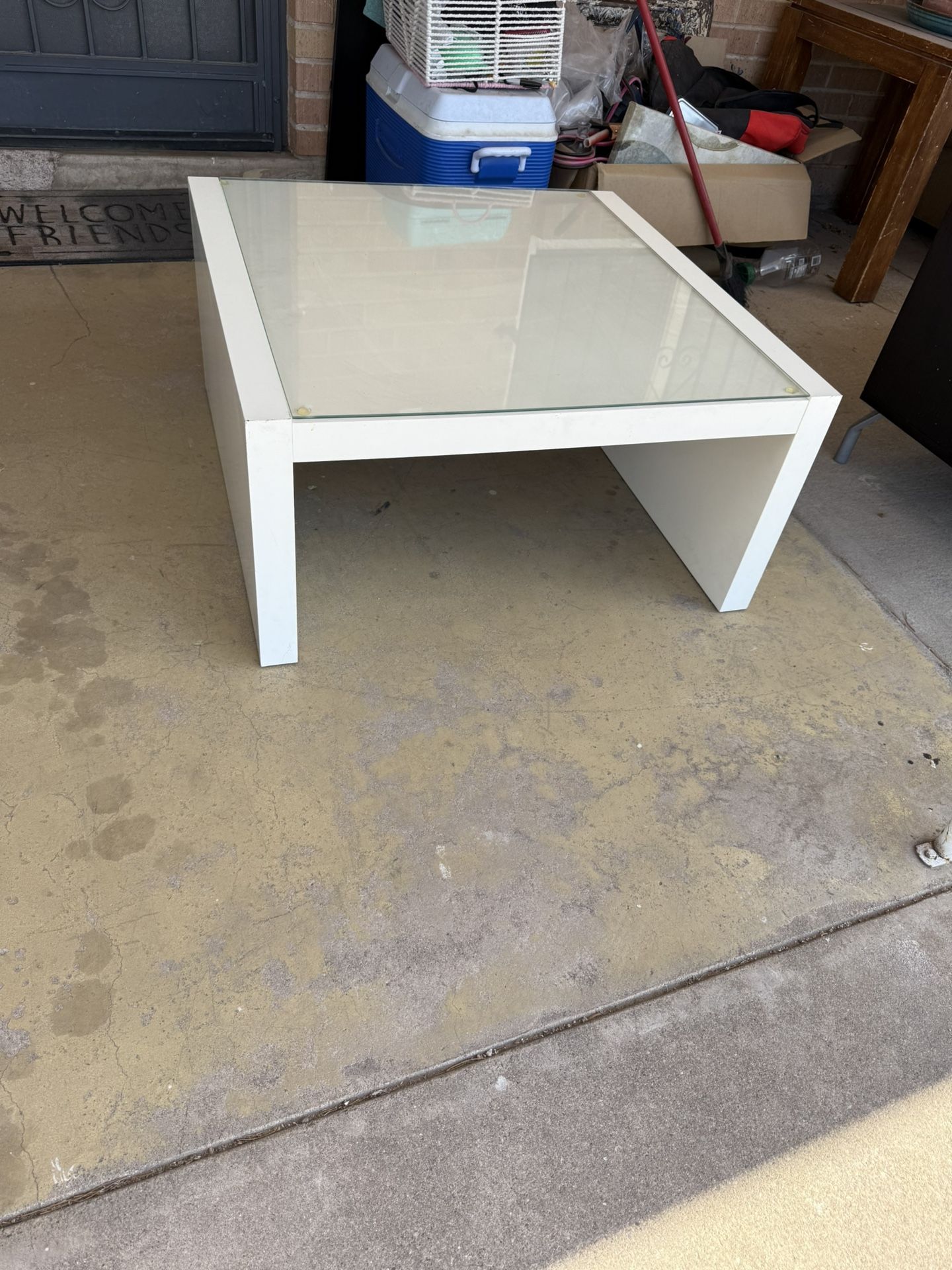 Glass Top Coffee Table