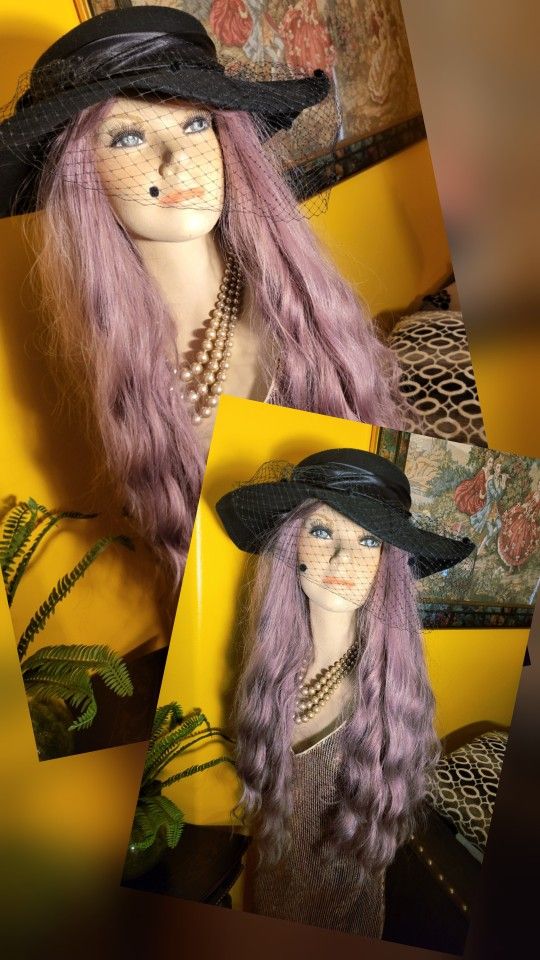 Vintage Hat With Lace For Halloween!