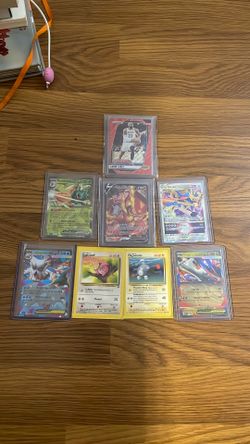 8PC card lot mixed Pokemon & sports NBA vintage, modern, ex, v, prizm, 2nd edition, etc