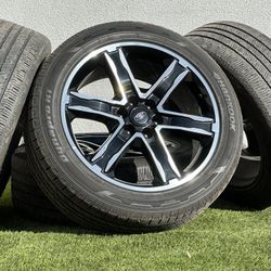 22” Ford Expedition Sport Wheels OEM Black 6x135 rims 285/45R22 tires Ford F-150 FX4 F150