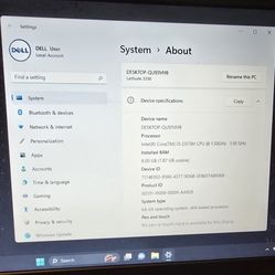LapTop  💻  DELL  Latitude  3330 - Intel  i3 * 1.50 GHz. CPU  /8.0GB  RAM  /500GB.  HDD  ( see Pic's.  corner broke ) ✔️ 