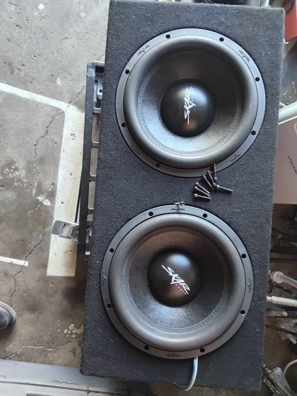 Skar 12inch Subwoofers With Solid Box 800rms 1600watt Peak