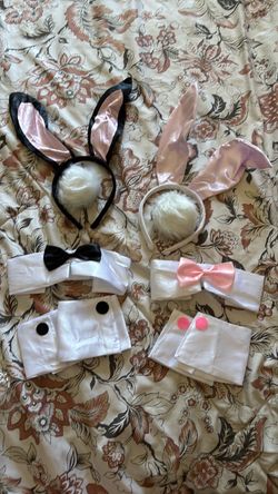 Black and pink bunny accessories