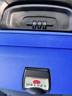 Vintage Delsey Hard shell Suitcase 