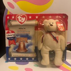 TY Libearty The Bear Plush 2000
