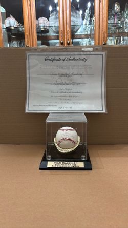 Juan Marichal certified hand signed baseball