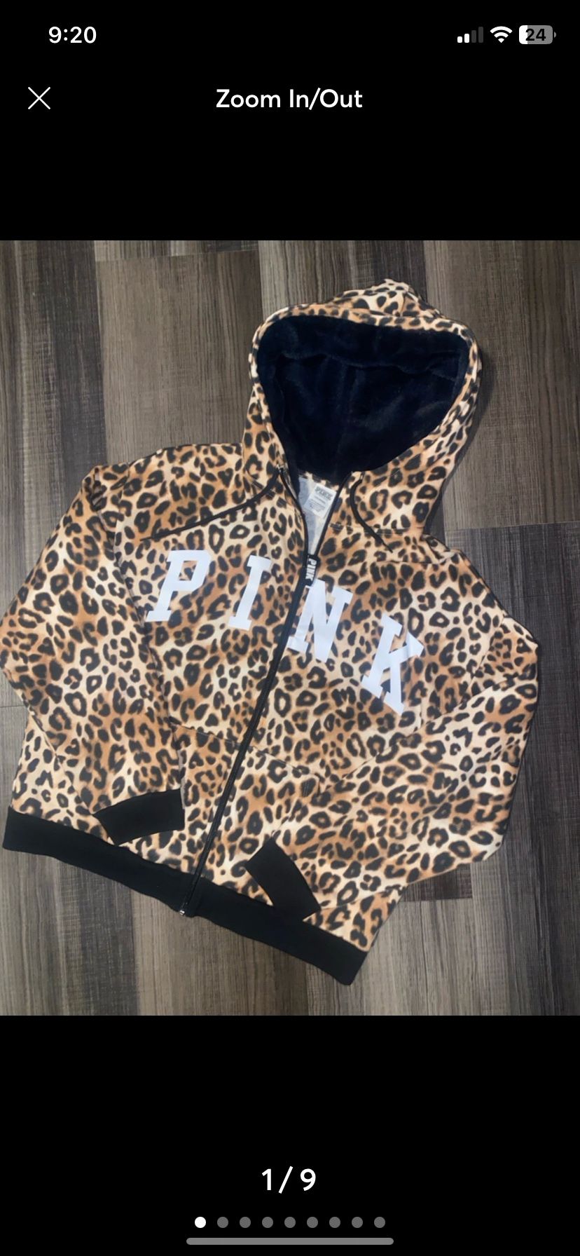 Vs Pink Cheetah Print Hoodie