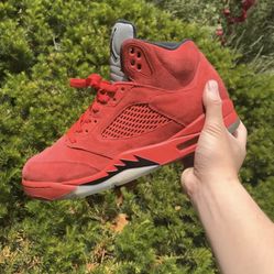 Jordan 5 Red Suede Size 10.5