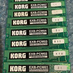 KORG EXB-PCM CARDS 01/02/03/04/05/06/07/08 FOR TRITON CLASSIC