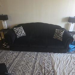 Couch And Love seat and 2 end tables & Entertainment Center 