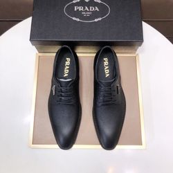 Prada Men’s Leather Shoes With Box 2026 New 