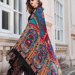 Extra Large 100% Australia Fine Wool Shawls /Scarf-96inx43in