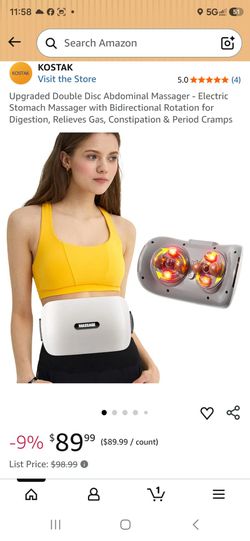 Upgraded Double Disc Abdominal Massager