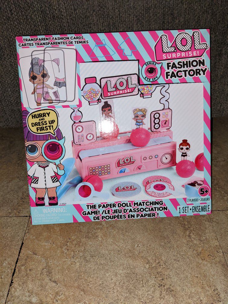 LOL Surprise Fashion Factory The Paper Doll Matching Game NEW!