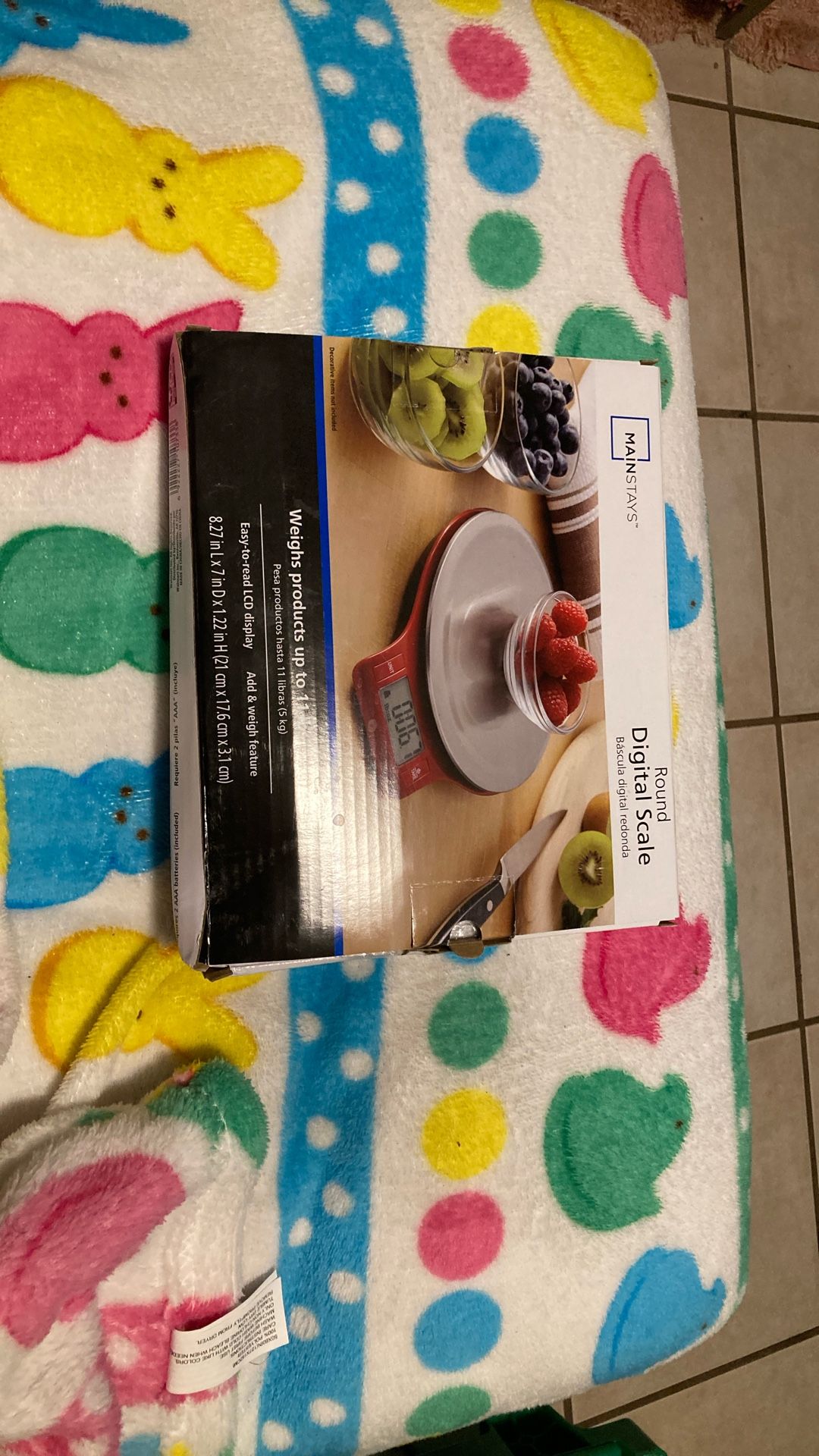 Mainstays Round Digital Scale New In Box