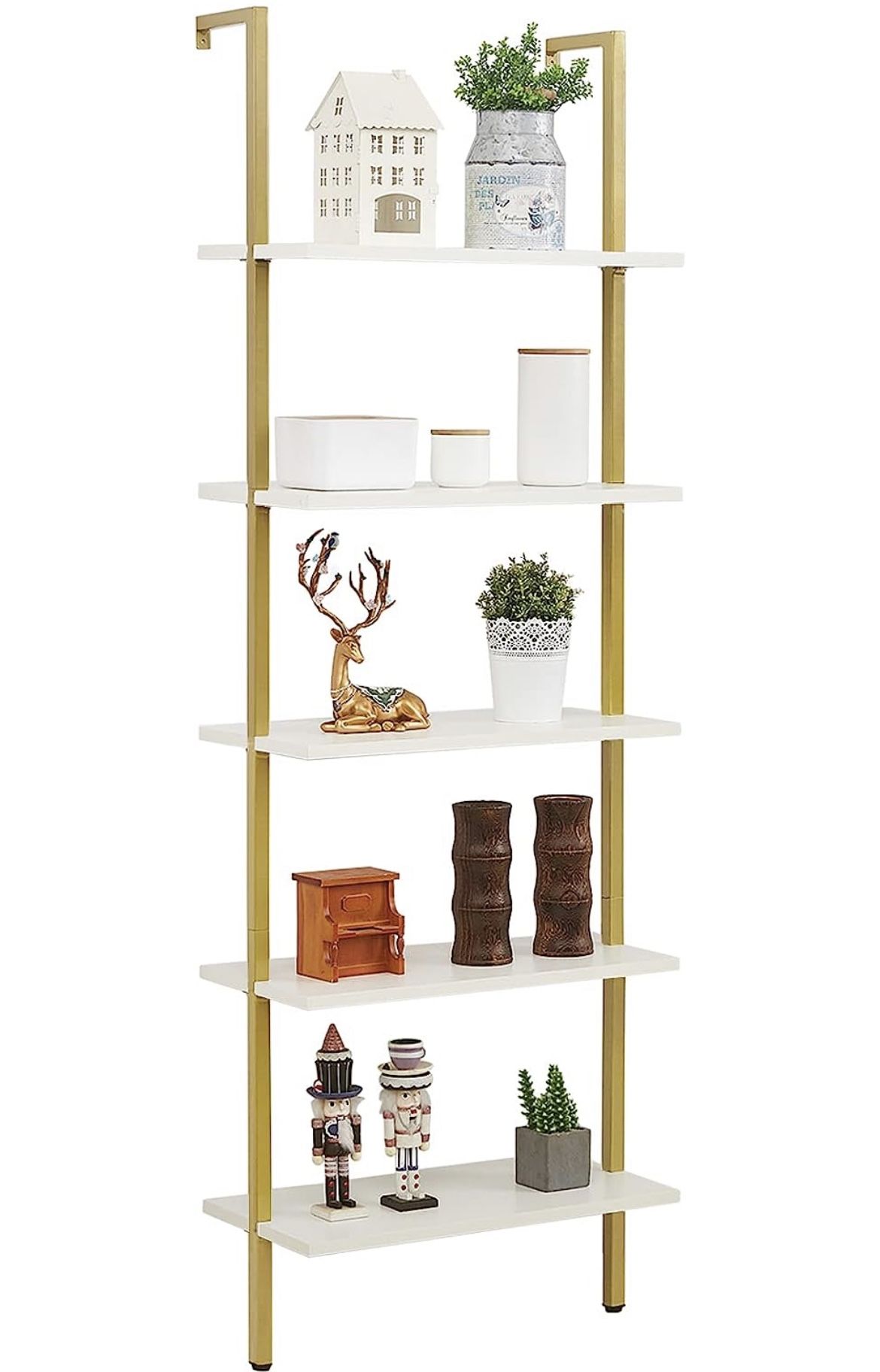 (2) 5 Tier Ladder Shelf 