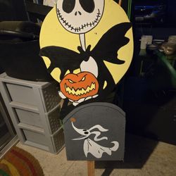 Nightmare  Before Christmas Lawn Sign