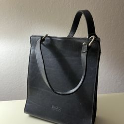 Enzo Angiolini Vintage Black Leather Bag