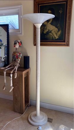 Vintage Plaster Floor Lamp