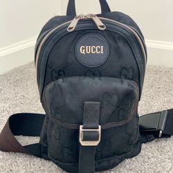 GUCCI Off the Grid Crossbody Shoulder Bag 658631 Nylon Black Used