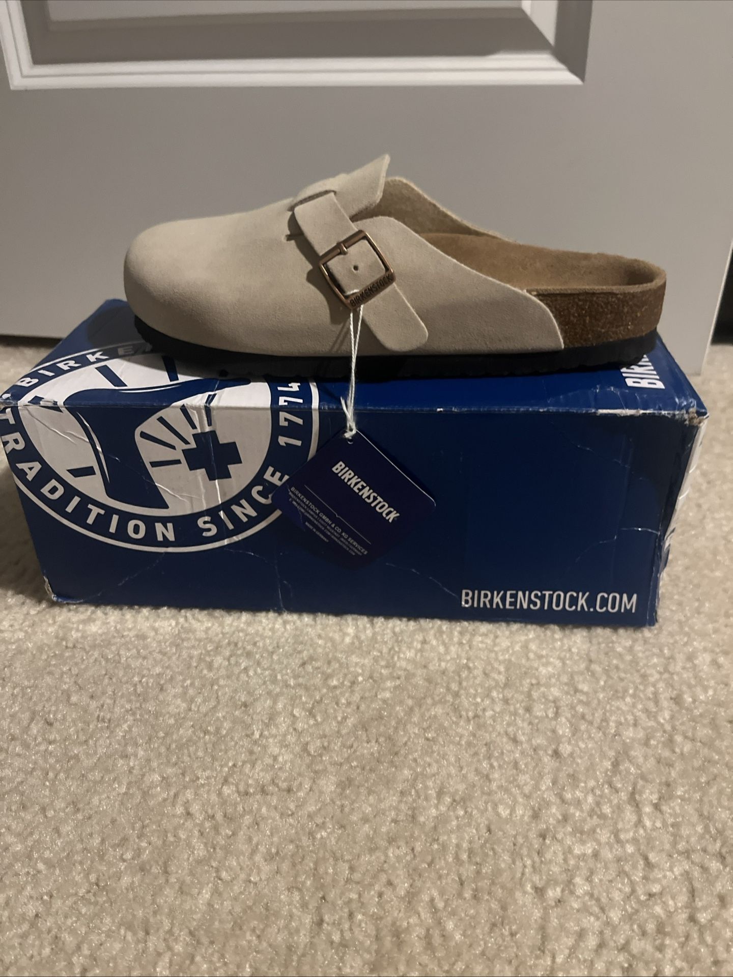 Birkenstock Beige Boston BS Size 40