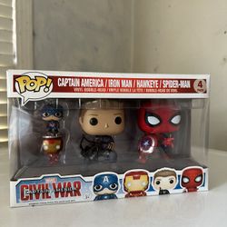 Civil War Captain America 4 Pack - 2 Pictures- See Info