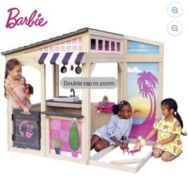Kidcraft Barbie Seaside Wooden Playhouse NIB