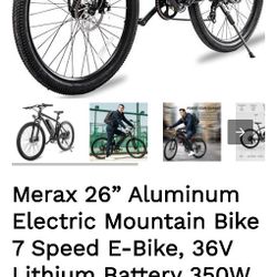 *MERAX 26"  ELECTRIC MOUNTAIN BIKE!!*