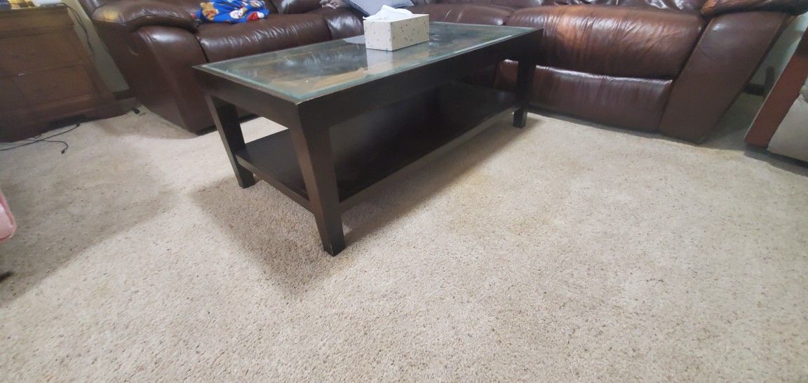 Coffee Table With Glass 