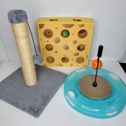 Kitten/Cat 3 Piece Toy Lot
