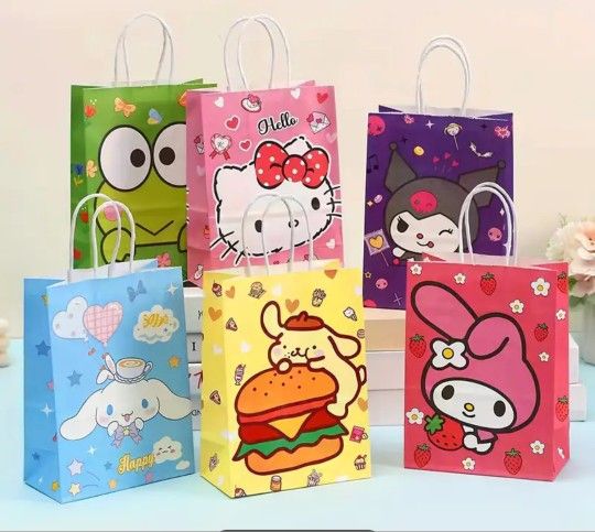 Sanrio Treat Bags 12 Pieces Party Supplies