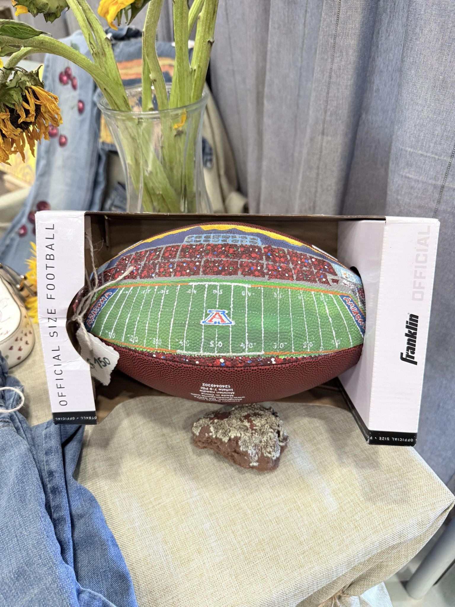 Custom Hand-Painted Football – Personalized Team or Stadium 🎨🏈 