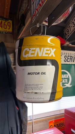 Cenex Motor Oil Vintage 5-Gallon Metal Can