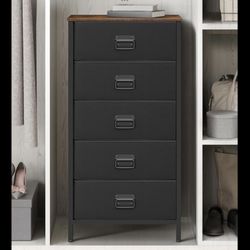  5 Drawer Dresser With Fabric Drawers