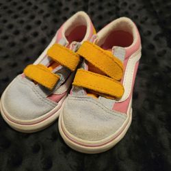 Girls Vans Pink Tennis Size  6 Toddler