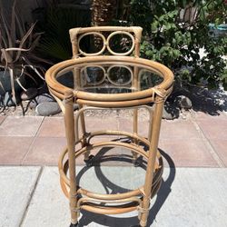 Rattan Bar Cart 