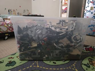 Bin of Star Wars Legos