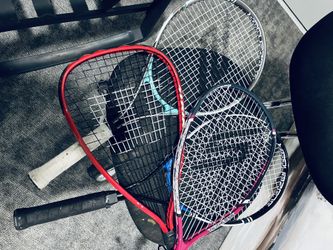2 Tennis Rackets And 2 Racquetball Rackets